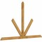 Ekena Millwork Saratoga Rough Sawn Timber Gable Bracket, Western Red Cedar, 96"W x 60"H x 2"D x 4"F, 15/12 Pitch GBW096X60X0204SAR00RWR - alternate 4